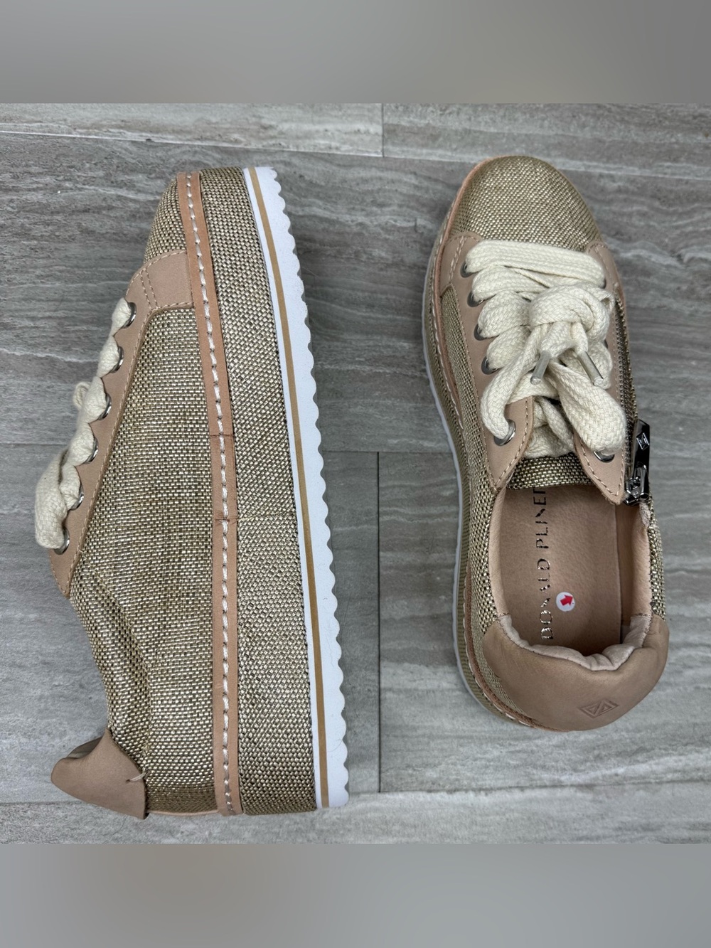 NEW! Donald J. Pliner Dew Raffia Platform Sneaker Womens Size 6 - Picture 5 of 12